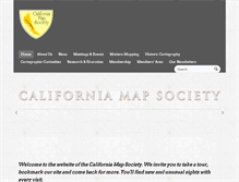 Tablet Screenshot of californiamapsociety.org